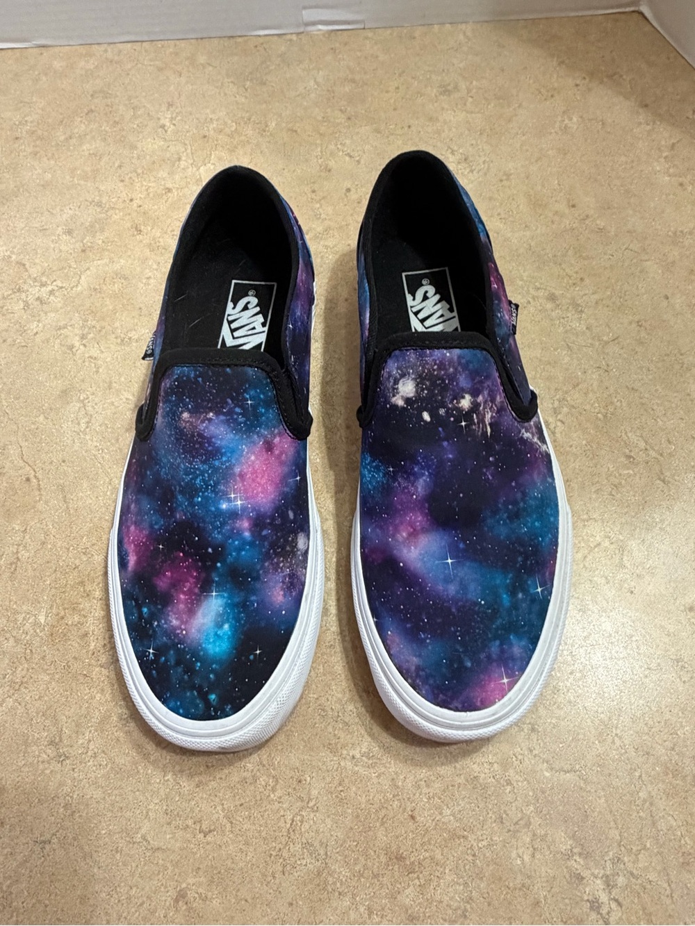Vans Galaxy Slip-On Sneakers - Blue, Purple, Pink